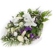 Traditional Bouquet - white and purple