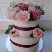 soap flower cake (pink)