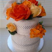 soap flower cake (orange)