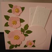 Seed paper card - rose