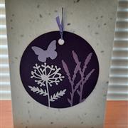 Seed paper card - lavender