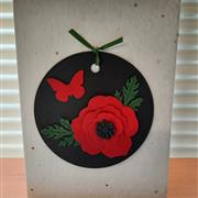 Seed paper card - poppy