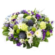 purple, lime &amp; white posy 