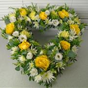 open heart - mixed flowers