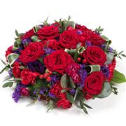 red rose &amp; purple posy