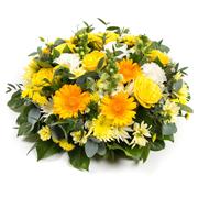 gold &amp; white posy 