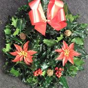 Rememberance wreath - holly