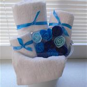 flower pail (blue)