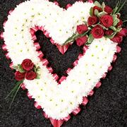 open heart - red