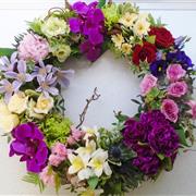 cluster wreath pastels