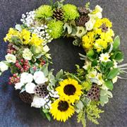 woodland wreath - bright