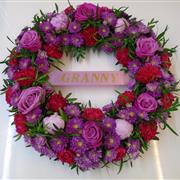 ribbon wreath - large