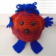 Tea cosy haggis - red