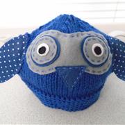 owl - blue