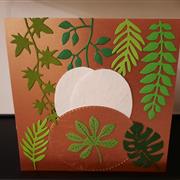 Seed paper card - leaves