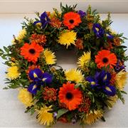 bright mix wreath