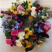 country garden wreath