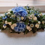 blue &amp; white spray