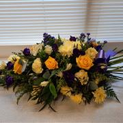 tied bouquet style spray