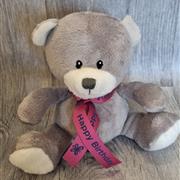 Birthday bear grey