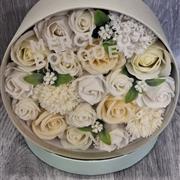 Soap flower hotbox- ivory