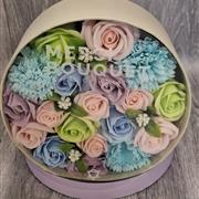 Soap flower hatbox- pastels