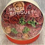Soap flower hatbox- pinks
