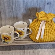 Tea tray - sunflower