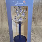 Wine glass  - bluebell