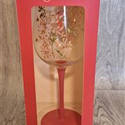 Wine glass  - honeysuckle 